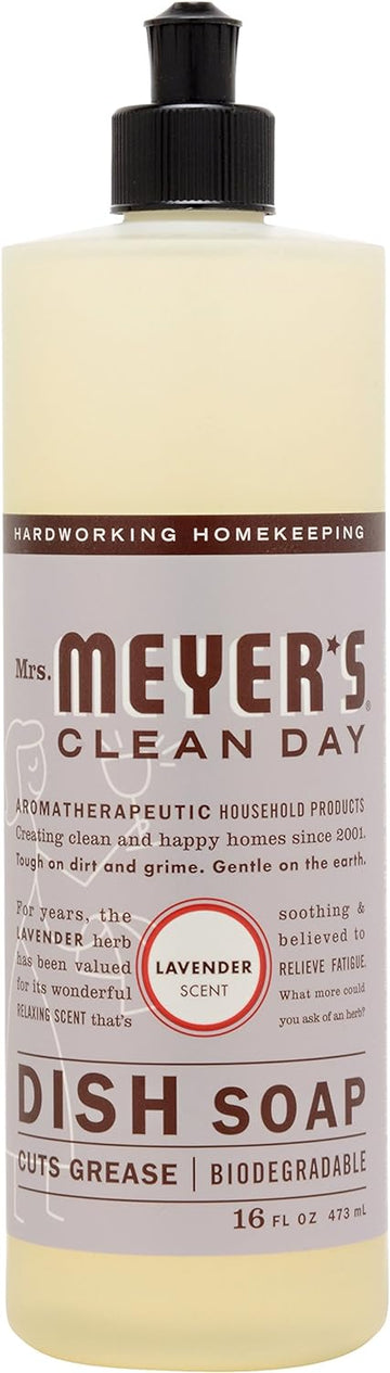 Mrs. Meyer's Dish Soap, Lavender, 16 fl oz