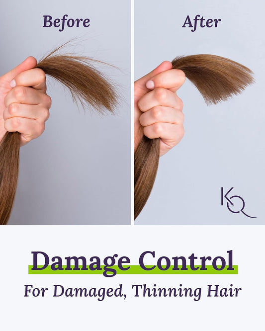 Keranique Damage Control Conditioner - Hydrating Treatment With Keratin For Dry Damaged Hair
