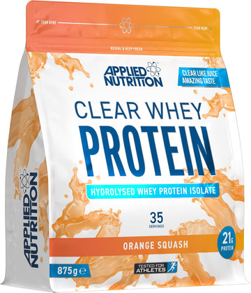 Applied Nutrition Clear Whey Isolate - Whey Protein Isolate, Refreshing High Protein Powder, Fruit Juice Style Flavours (Strawberry & Raspberry) (250G - 10 Servings)
