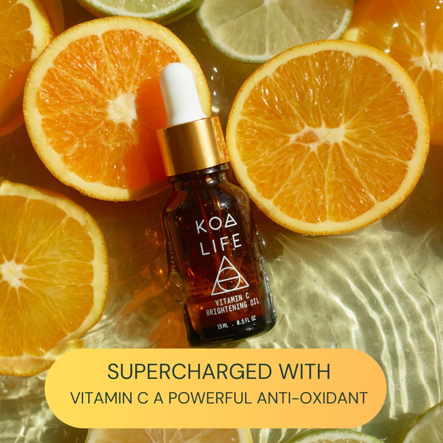 Koa Life Facial Oil And Vitamin C Serum - Invigorating Face Oil Formulated With Vitamin E, Rosehip, Hemp, Safflower, And Grape Seed Oil, For Skin Brightening And Hydration, 0.5 Fl Oz : Beauty & Personal Care