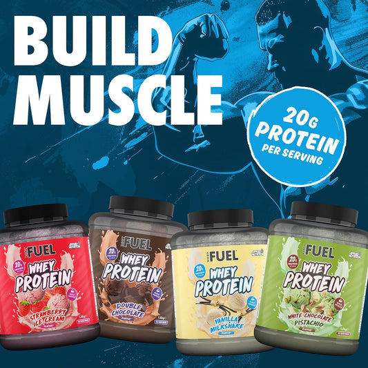 Bodyfuel Whey Protein Powder - 20G Protein For Muscle Recovery & Weight Management - Low-Calorie, Keto-Friendly - (900G - 27 Servings) (Double Chocolate)