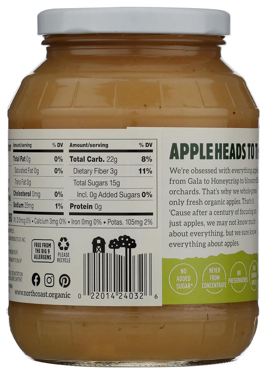 North Coast Organic Gala Apple Sauce, 24 Oz