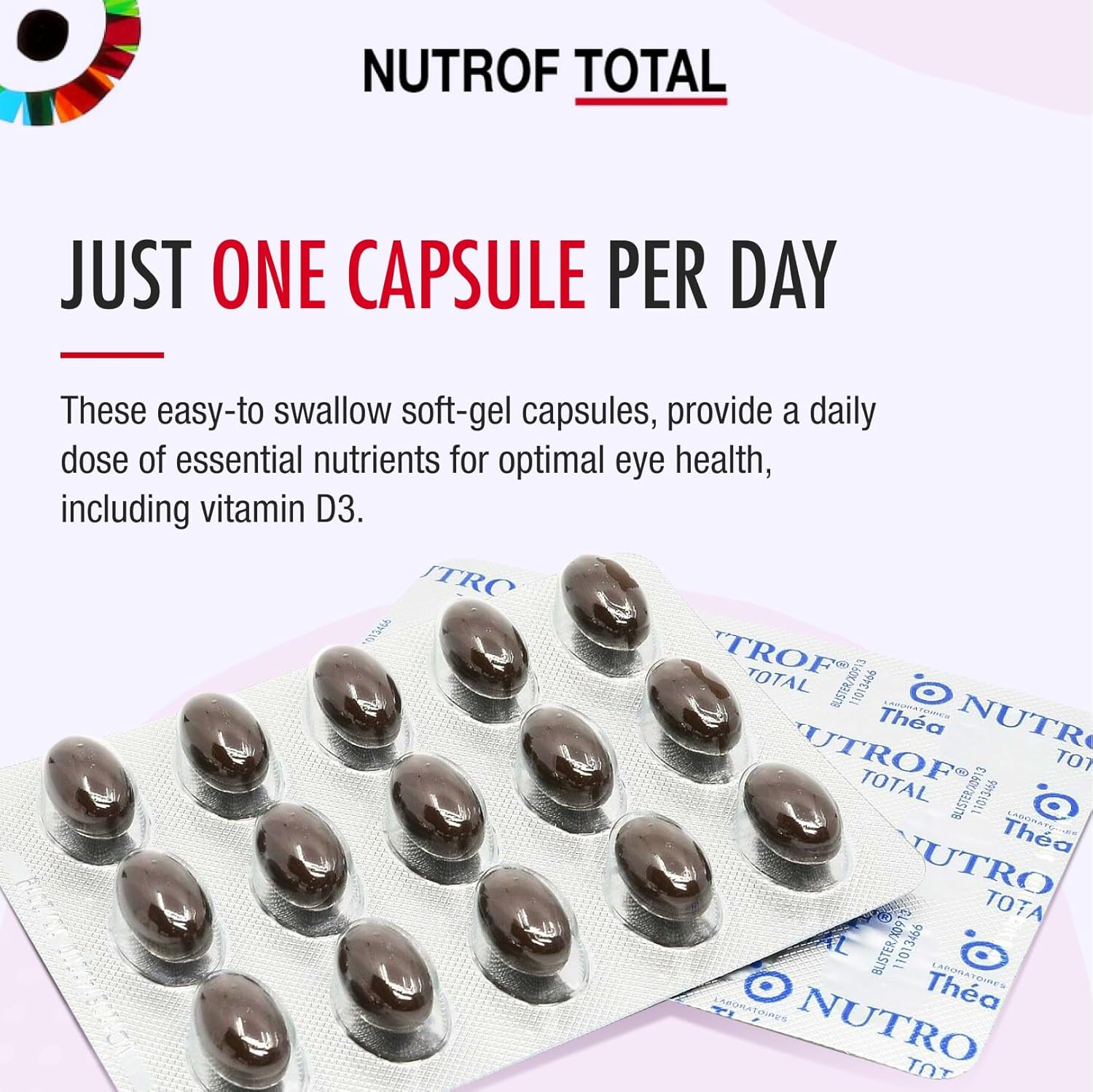 90 Nutrof Total Capsules – Eye Health Supplement with Lutein, Zeaxanthin, Omega 3, and Antioxidants | Daily Dose of Essential Nutrients for Optimal Eye Health | 30 Capsules x 3 Packs (3-Month Supply) : Amazon.co.uk: Health & Personal Care