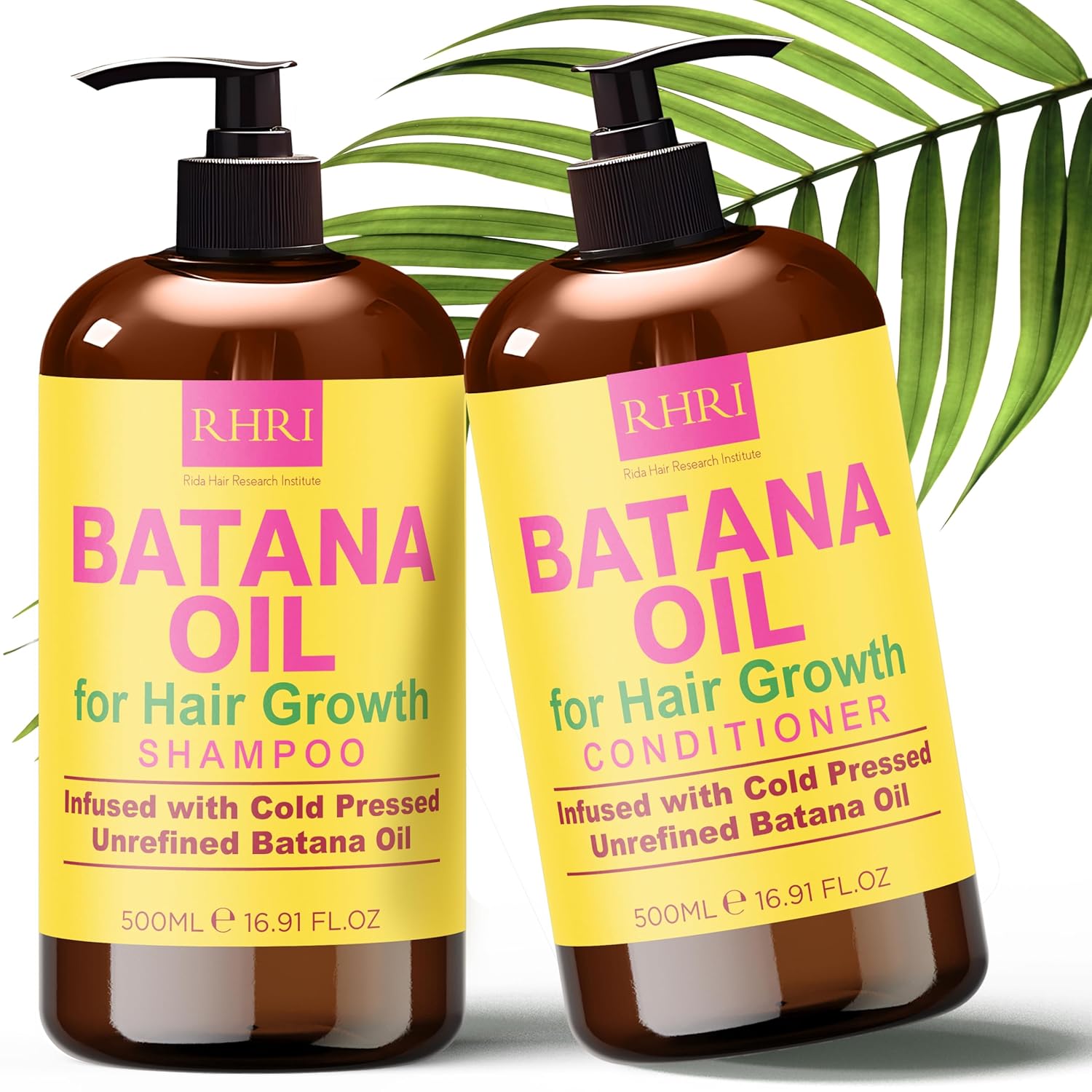 Batana Oil Shampoo And Conditioner Set | Clarifying Hair Growth Treatment For Thinning Hair | Thickening Formula For Men & Women