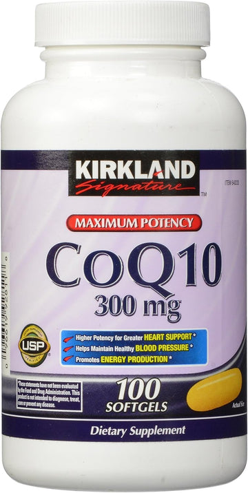 Kirkland Signature COQ10 100 Softgels, 300 mg, 6.4