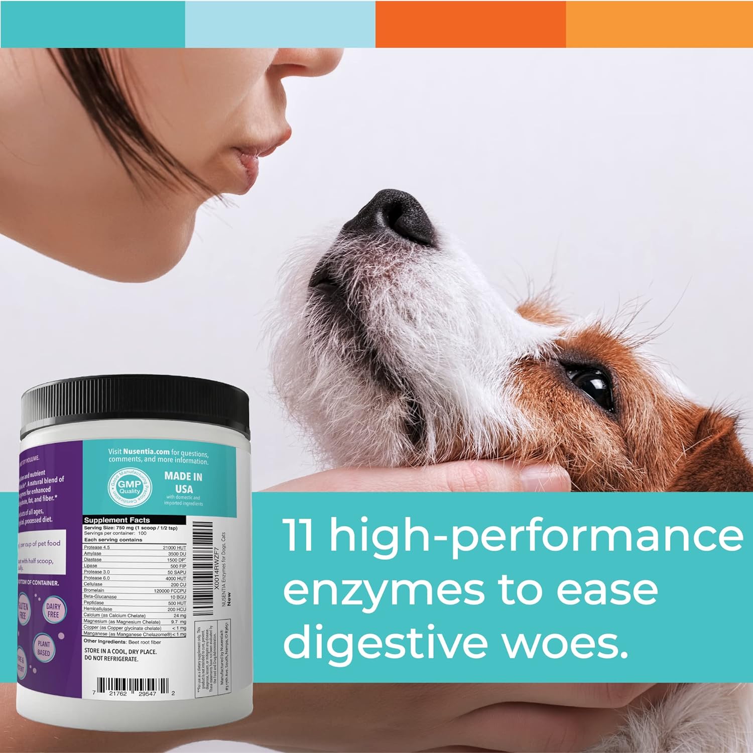 Enzymes for Dogs & Cats - Enzyme Miracle - Systemic & Digestive Enzyme Formula - Powder - 364 Servings - Vegetarian : Pet Digestive Remedies : Pet Supplies