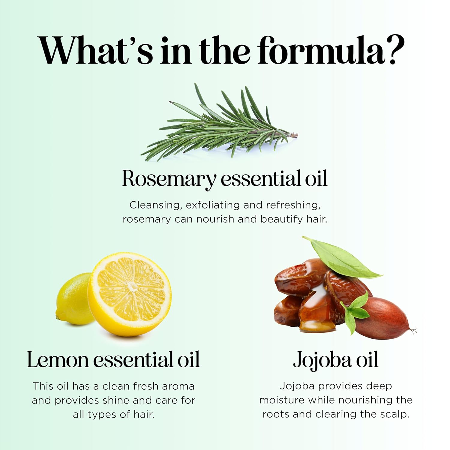 Clarifying Shampoo for Build Up and Oily Hair - Deep Cleansing Shampoo with Rosemary - Refreshing Lemon for Greasy Hair & Jojoba Oil for Scalp Cleanser - Anti Residue Shampoo for Healthy Scalp - 32 Oz