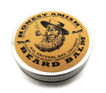 Honest Amish Heavy Duty Beard Balm -New Large 4 Ounce Twist Tin
