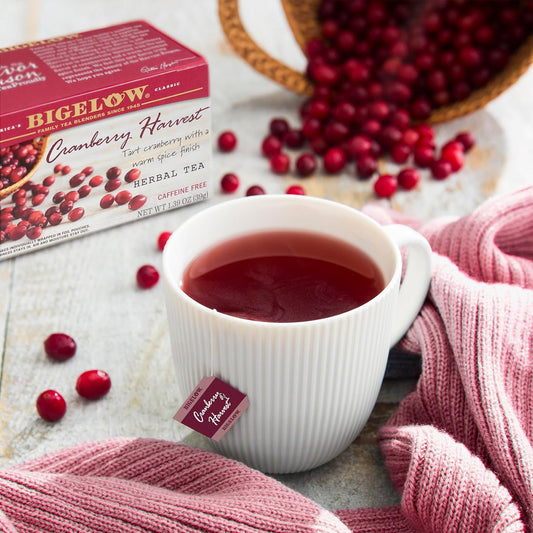 Bigelow Tea Cranberry Harvest Herb Tea 18 Ct Tea Bags