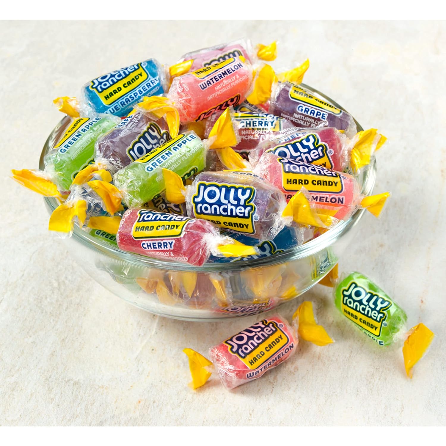 Jolly Rancher Assorted Fruit Flavored Hard, Individually Wrapped Hard Candy Bulk Bag, 60 Oz