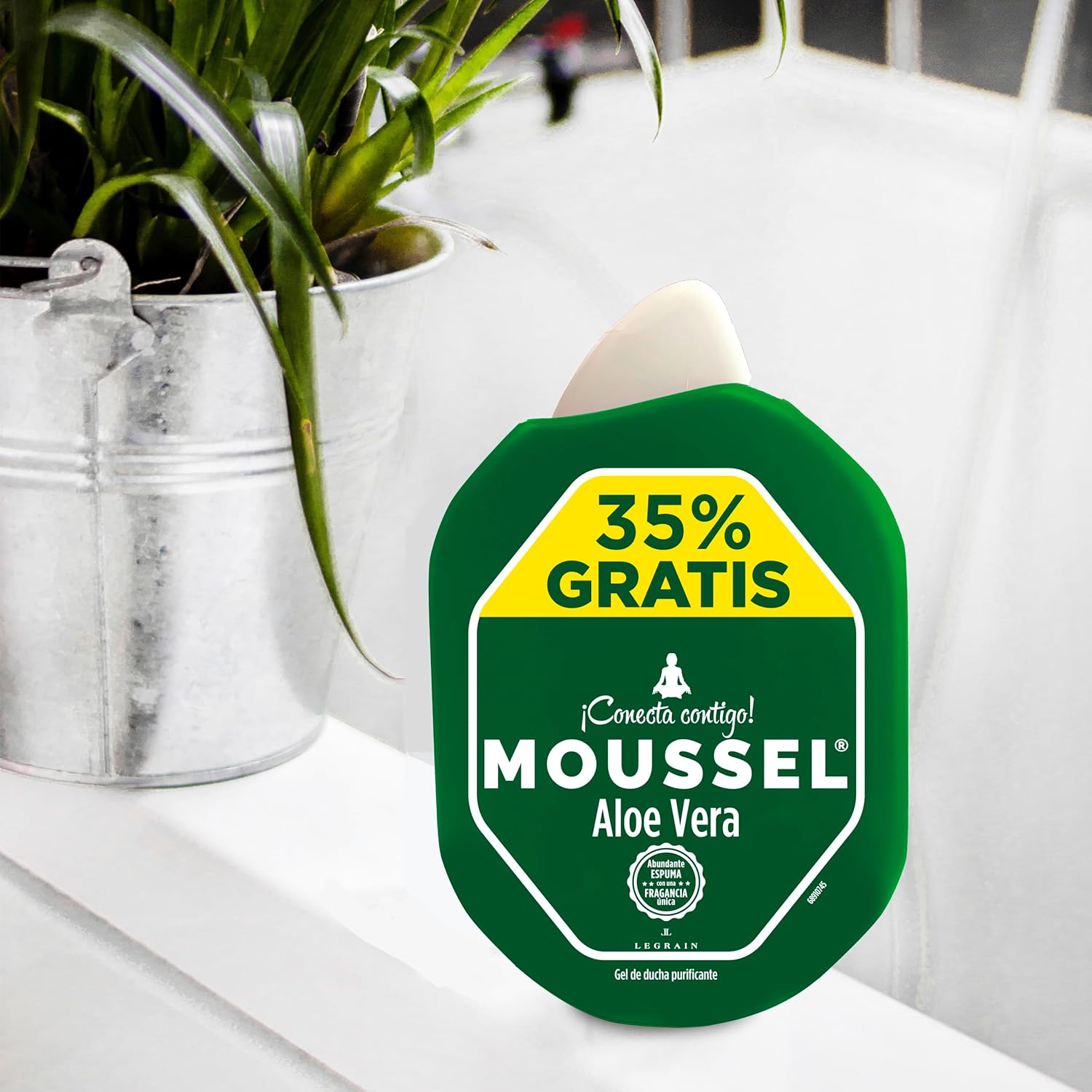 No Brand Moussel Gel Ducha Aloe Vera 650 + 250 Ml / 8