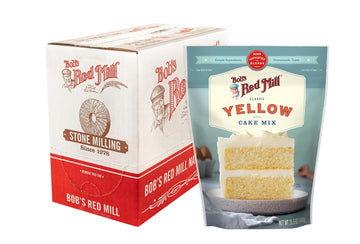 Bob's Red Mill Signature Classic Yellow Cake Mix - 15.5 Ounce Bag (Pack of 4), Simple Clean Ingredients, Homemade Taste, Non-GMO
