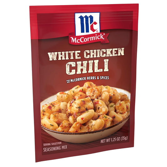 Mccormick White Chicken Chili Seasoning Mix, 1.25 Oz (Pack Of 12)