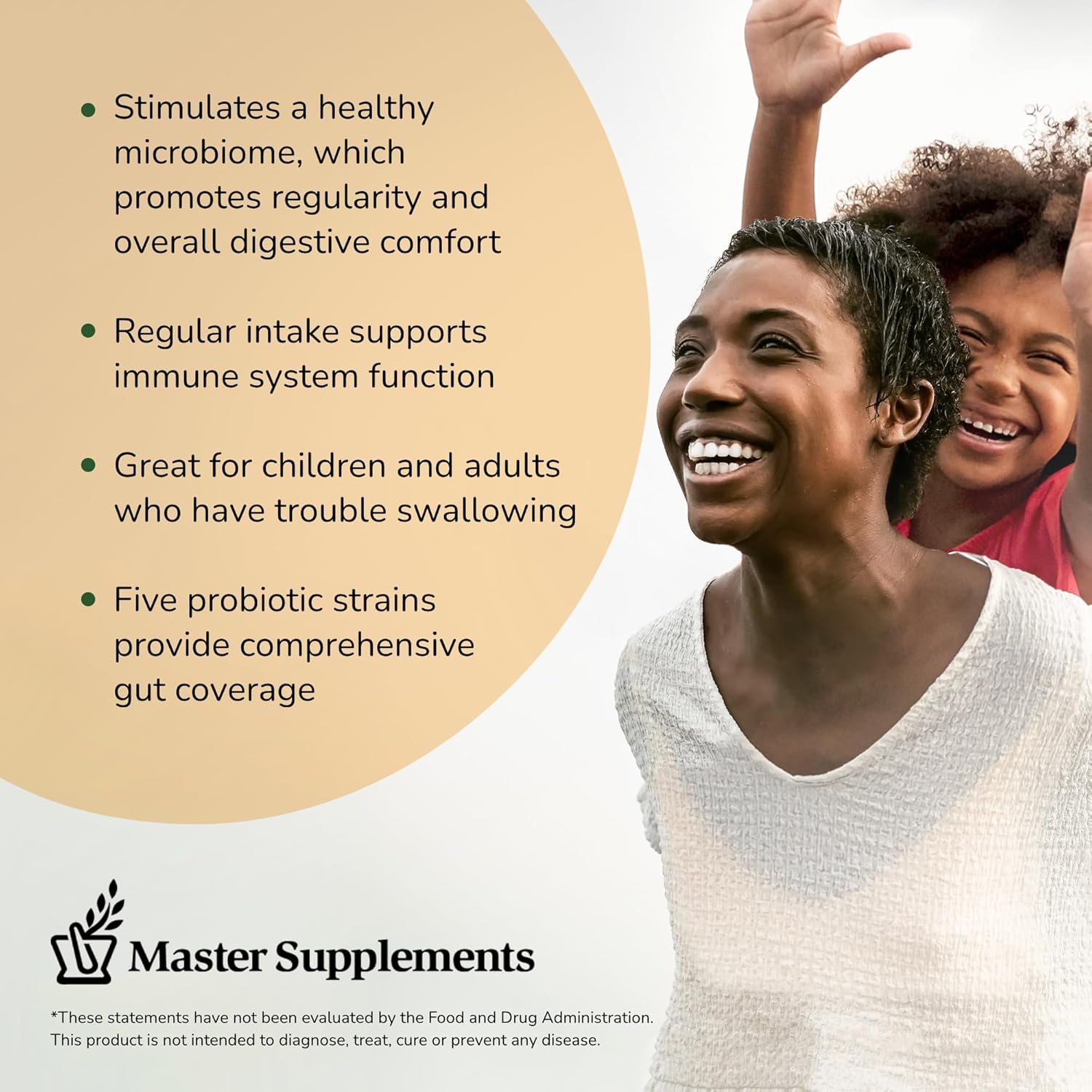 Master Supplements Granular Theralac - 1.05 Oz - Multi-Strain Probiotic Powder For Optimal Gut Health - Great For Kids - Vegan, Gluten Free - 40 Servings : Health & Household