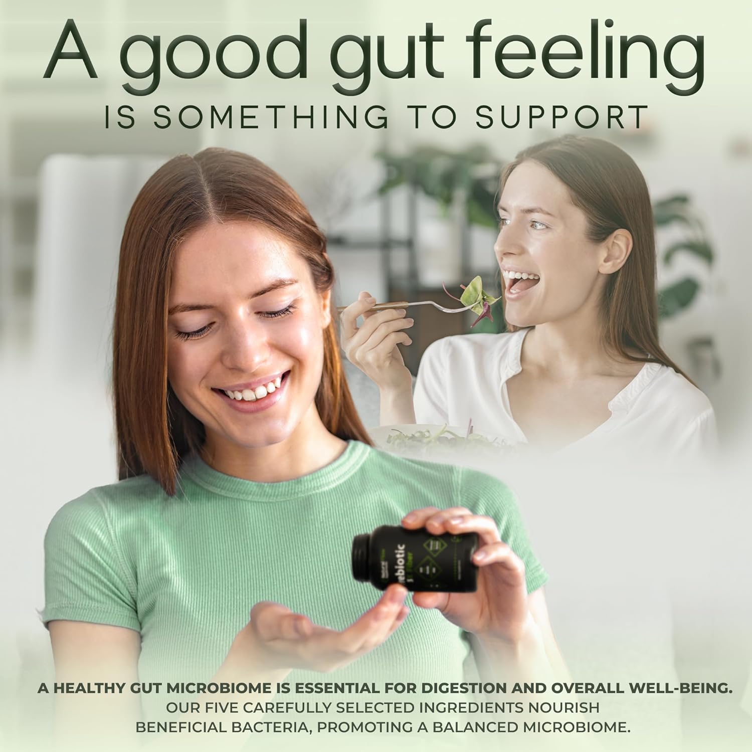 Prebiotic Fiber Supplement 5-In-1 Capsules - Natural Flow 5X Fiber Xos, Gos, Fos, Acacia And Agave Inulin, Daily Soluble Fiber Formula For Gut Support And Boost Good Bacteria Diversity, 120 Caps : Health & Household