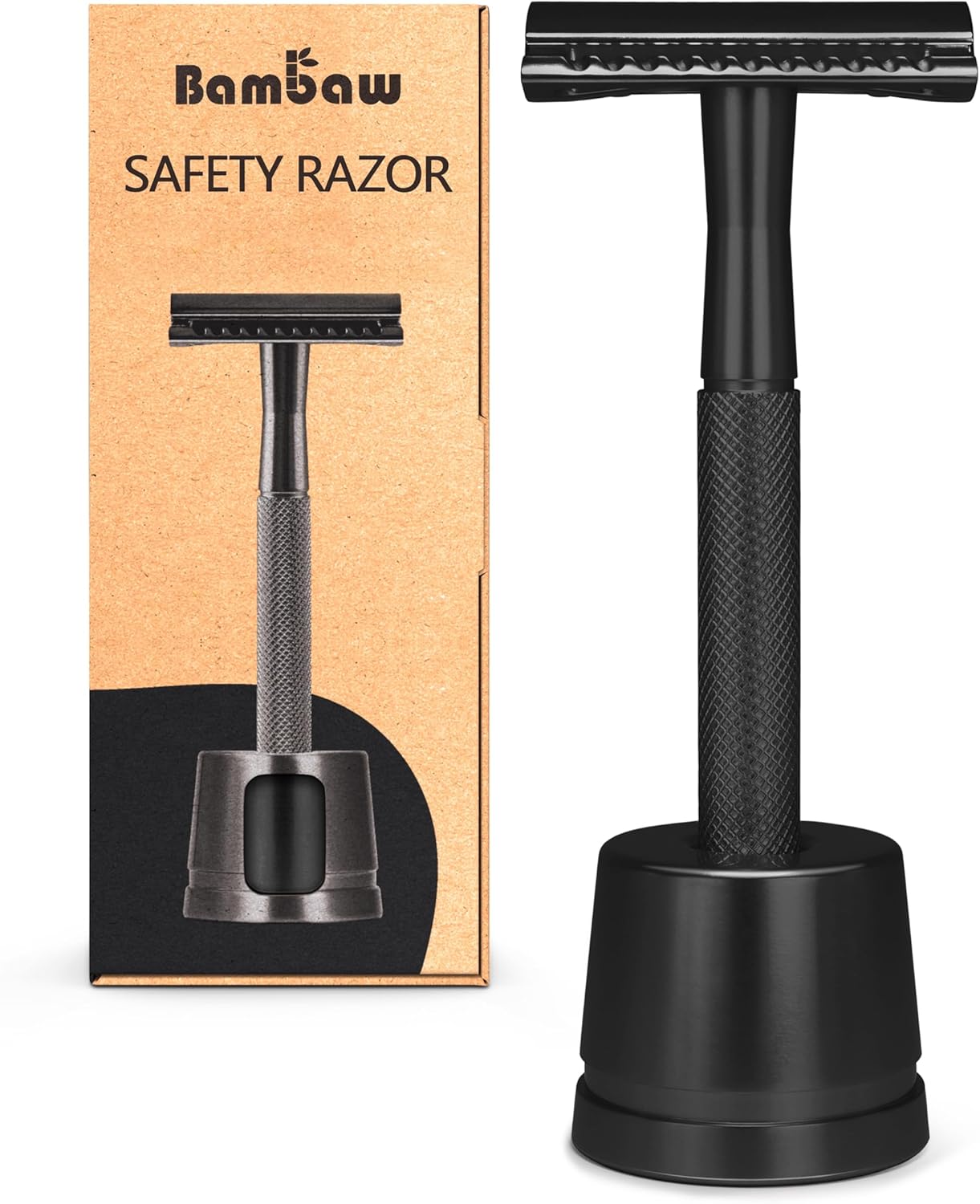 Bambaw Double Edge Safety Razor Silver | Zero Waste Safety Razors For Men And Women | Classic Metal Razor | Eco-Friendly & Reusable | No Blade Included