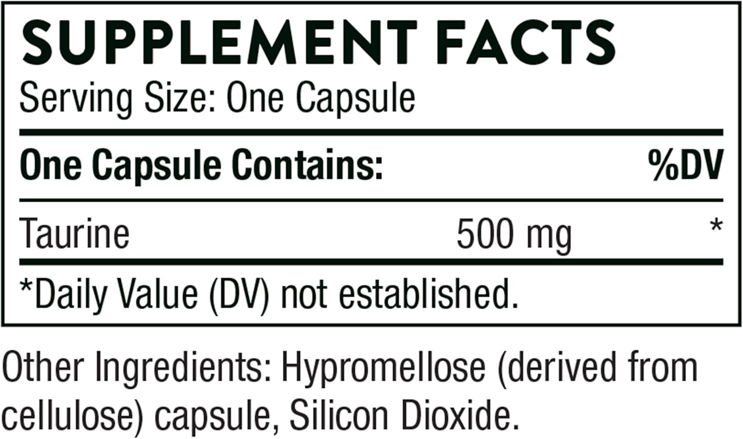 Thorne Taurine - Amino Acid Supplement to Support Heart, Nerve, and Liver Health - 90 Capsules