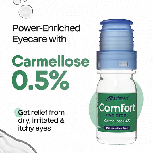 Ocufresh Carmellose 0.5% For Dry Itchy Eyes Lens-Friendly For Irritated & Dry Eyes From Ocufresh | 10Ml