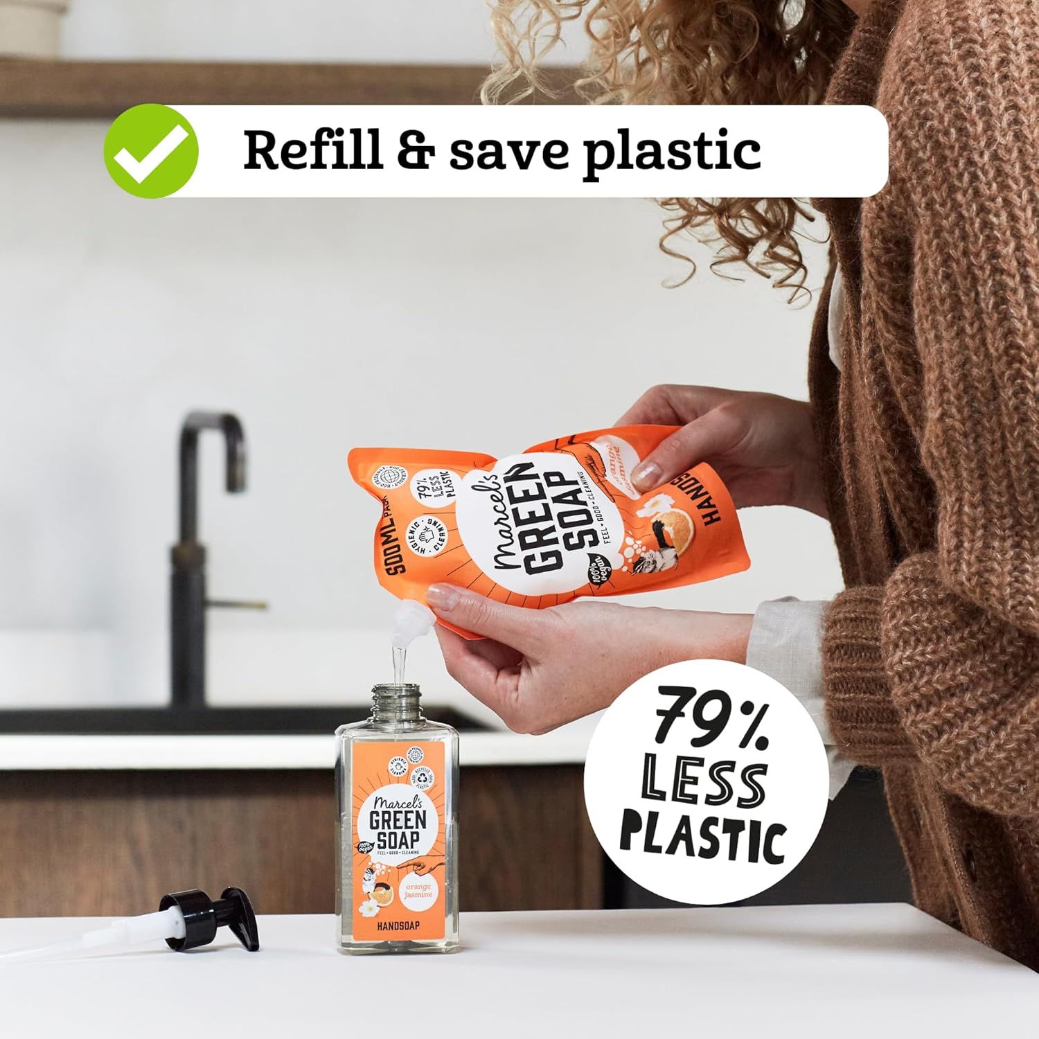 Marcel's Green Soap - Hand Soap Sandalwood & Cardamom - Handwash Dispenser - Eco friendly - Vegan - 97% Biodegradable - 500 ML : Amazon.co.uk: Beauty