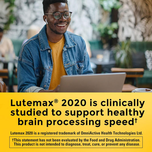 Nature Made Lutein & Zeaxanthin Gummies, Eye And Brain Supplement, 40 Vegan Gummies, 20 Day Supply