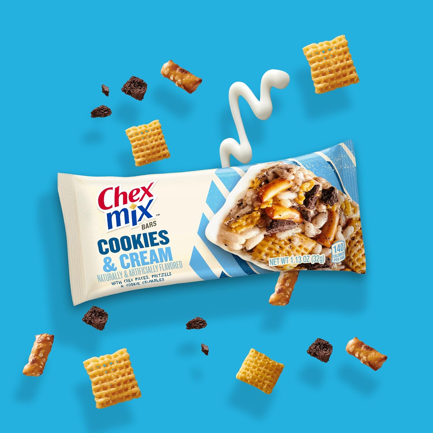Chex Mix Cookies & Cream Treat Bar, 6 Bars : Grocery & Gourmet Food