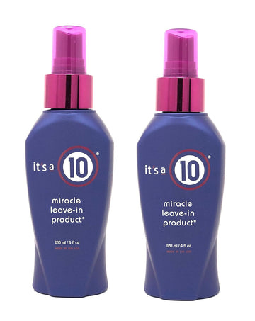 It'S A 10 Haircare Miracle Leave-In Product, 4 Fl. Oz. (Pack Of 2)