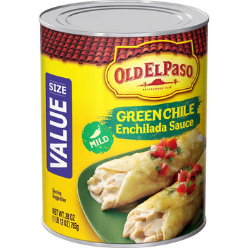 Old El Paso Mild Green Chile Enchilada Sauce, Value Size, 28 oz