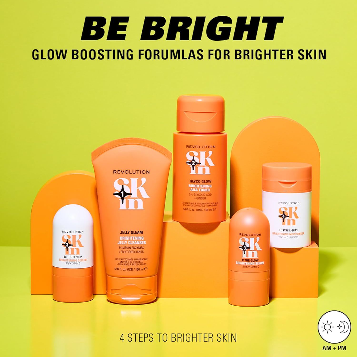 Revolution Skin, Lustre Lights Vitamin C & Peptides Brightening Moisturiser, 3-in-1 Illuminating Face Cream & Primer, Vegan & Cruelty-Free, 50ml : Amazon.co.uk: Beauty