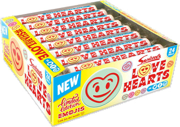 Swizzels Giant Love Hearts,24 Count (Pack Of 2)