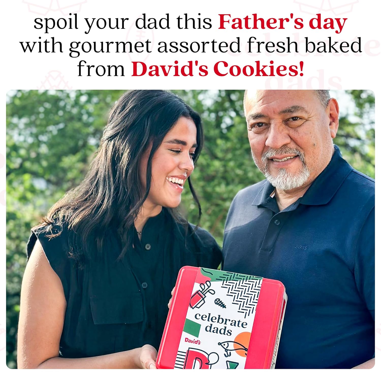 David'S Cookies Gourmet Assorted Cookie Gift Tin – 2Lbs Fresh Baked Delicious Traditional Recipes – Assorted Flavors Ideal For Sharing – Thoughtful Treat For Dad, Husband, Or Any Occasion