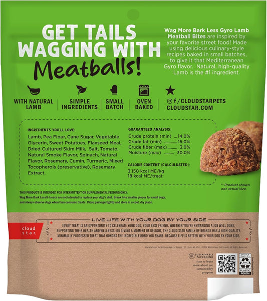 Cloud Star Wag More Bark Less Grain Free Meatballs Lamb Recipe 14 Oz