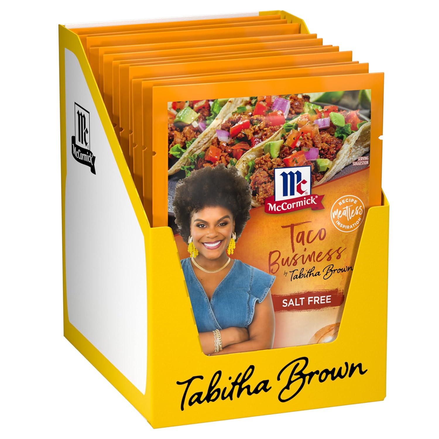 McCormick Taco Business Seasoning Mix by Tabitha Brown, 1 oz (Pack of 12)