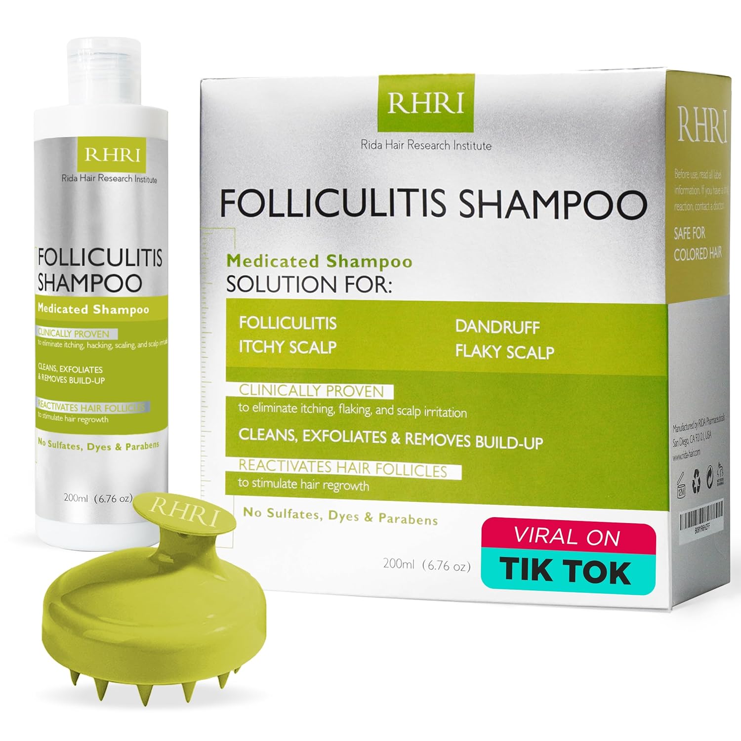 Anti Fungal Folliculitis Shampoo For Seborrheic Dermatitis, Scalp Psoriasis, Dandruff, And Itchy Dry Scalp Relief