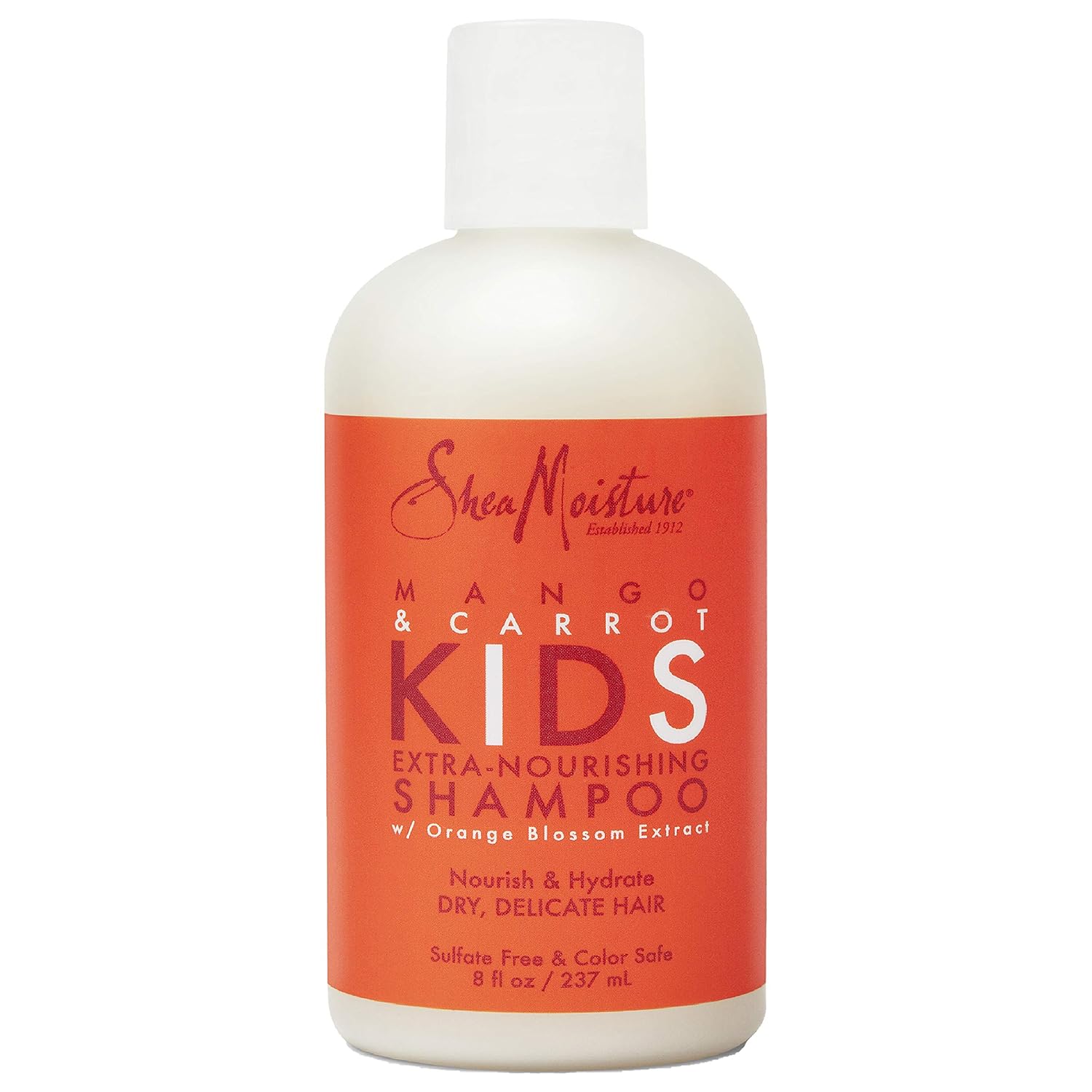 Sheamoisture Extra-Nourishing Shampoo Hair Care For Kids Mango Carrot With Shea Butter 8 Oz