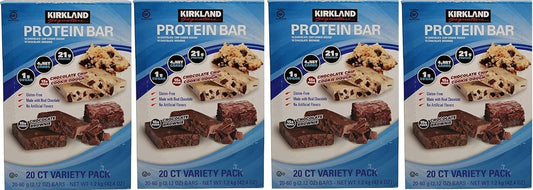 Kirkland Signature Protein bar energy variety pack PrIBEL, 4Pack (20 Count)