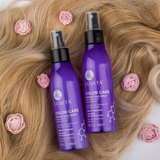 Luseta Color Care Perfecting Spray Luster Lock Multi-Perfector Daily Shine & Protect Spray With Quinoa Oil, 5.07Oz