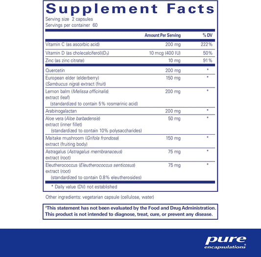 Pure Encapsulations Daily Immune | Comprehensive Immune Formula With Vitamin, Mineral, And Herbal Support | 120 Capsules