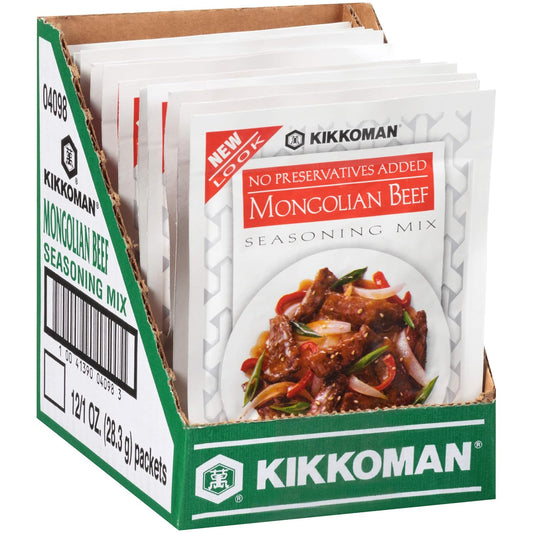 Kikkoman Mongolian Beef Seasoning Mix, 1 Oz (Pack Of 12)