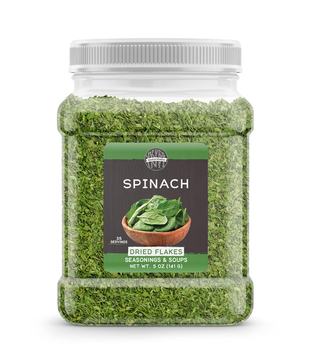 Birch & Meadow 5 Oz Of Spinach Flakes, Seasonings & Soups, Grains & Breads