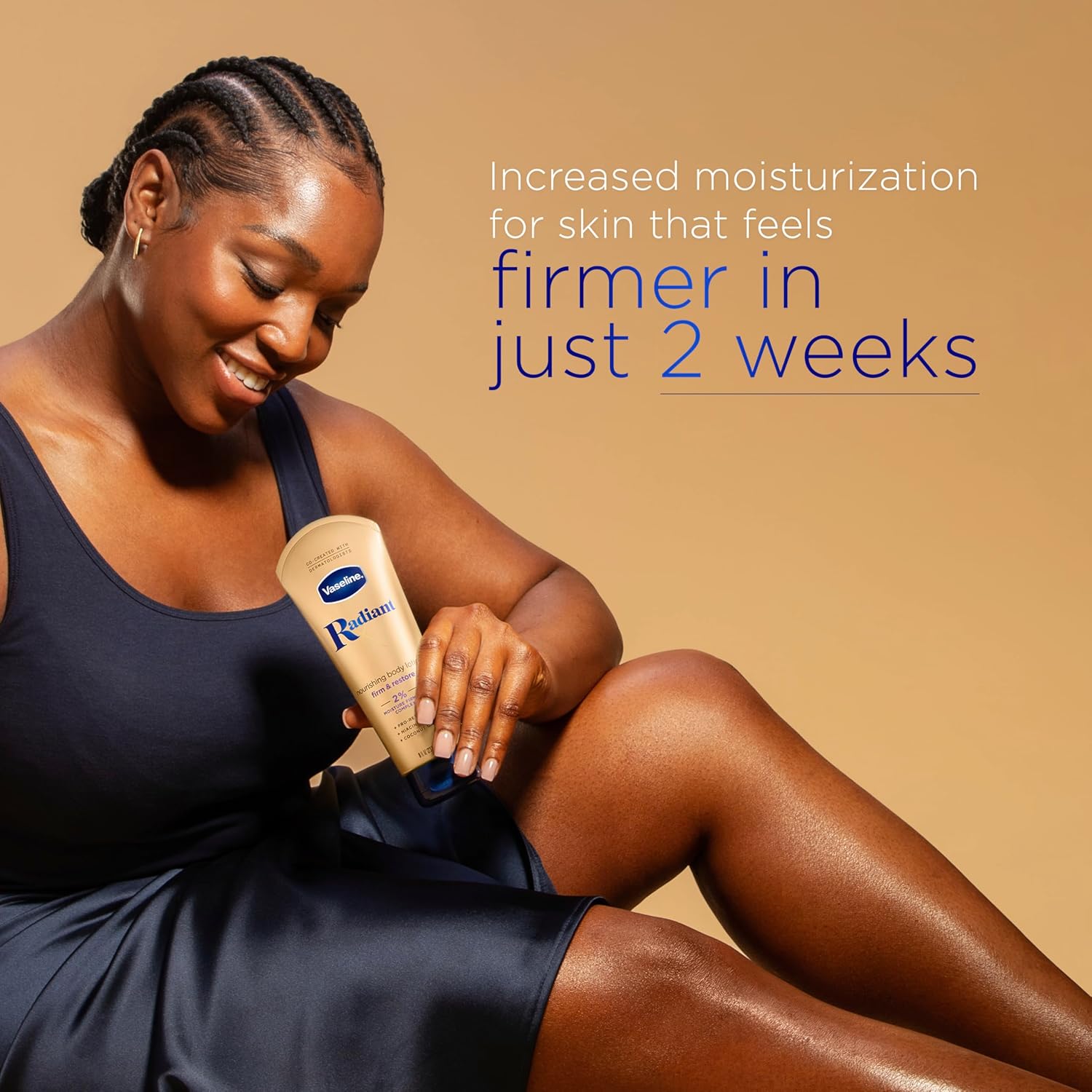 Vaseline Radiant X Firm & Restore With Pro-Retinol, Niacinamide & Coconut Oil, Nourishing Body Lotion 8 Oz : Beauty & Personal Care