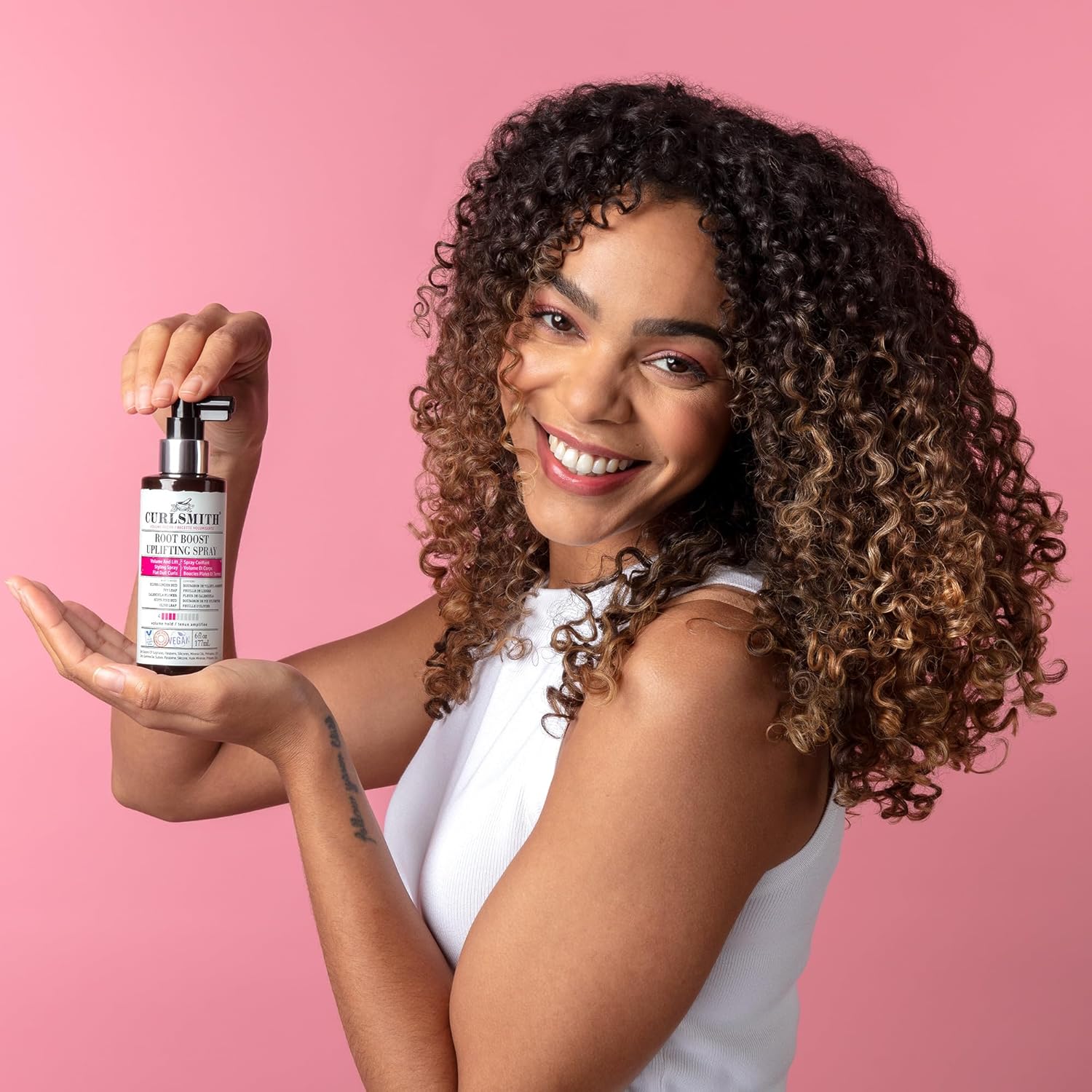 Curlsmith - Root Boost Uplifting Spray, Volumizing Styling Spray, Medium Hold, For Wavy, Curly Or Coily Hair, Vegan (177Ml/6Fl Oz)