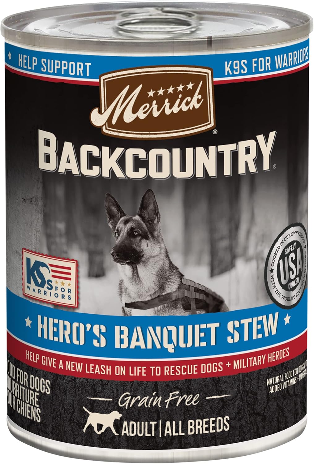 Merrick Backcountry Grain Free Premium Canned Wet Dog Food, Soft And Healthy Hero’S Banquet Stew With Beef - (Pack Of 12) 12.7 Oz. Cans