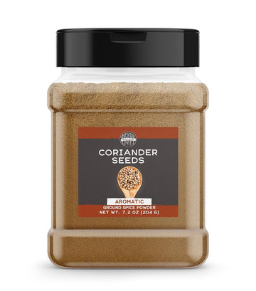 Birch & Meadow Ground Coriander Seed, 7.2 Oz, Light & Sweet Taste, Dry Rubs & Marinades