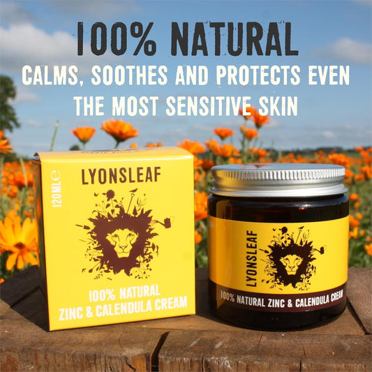 Zinc And Calendula Cream 100% Natural - For Spots, Blemishes, Breakouts, Rashes, Acne, Perioral Dermatitis, Rosacea And Nappy Rash 120Ml
