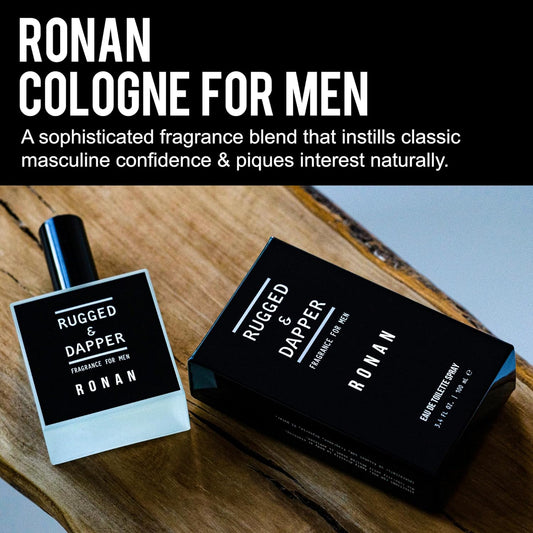 RUGGED & DAPPER RONAN Mens Cologne, Best Rated Cologne for Men, Invigorating Cologne Men Wear with Confidence, the Best Mens Cologne & Perfume for the Modern Man, Spray 3.4 oz