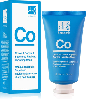 Dr Botanicals Natural Skincare Cocoa Butter & Coconut Superfood Reviving Hydrating Mask To Hydrate, Nourish And Revive Your Skin