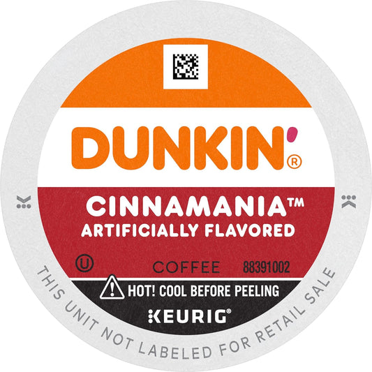 Dunkin' Cinnamania Flavored Coffee, 60 Keurig K-Cup Pods