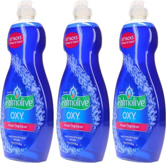 Palmolive Ultra Oxy Power Degreaser, Dish Soap - 20 Fl Oz (Pack of 3)