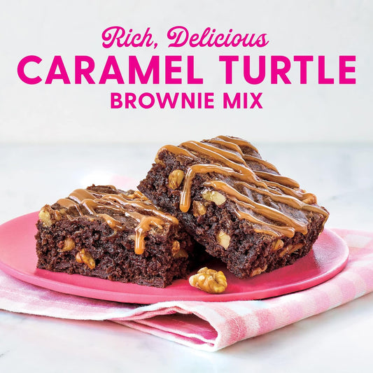 Duncan Hines Dolly Parton's Caramel Turtle Flavored Brownie Mix, 16.7 oz