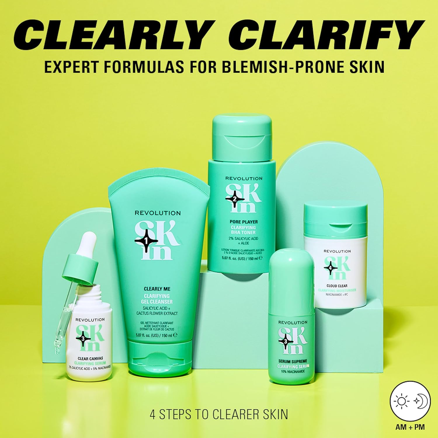Revolution Skin, Cloud Clear Niacinamide & IPC Clarifying Moisturiser, Lightweight, Hydrating Face Cream, Vegan & Cruelty-Free, 50ml : Amazon.co.uk: Beauty